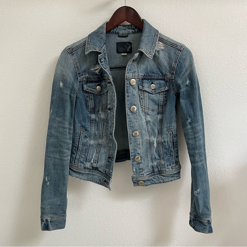 AE Jean Jacket, Cropped and Distressed